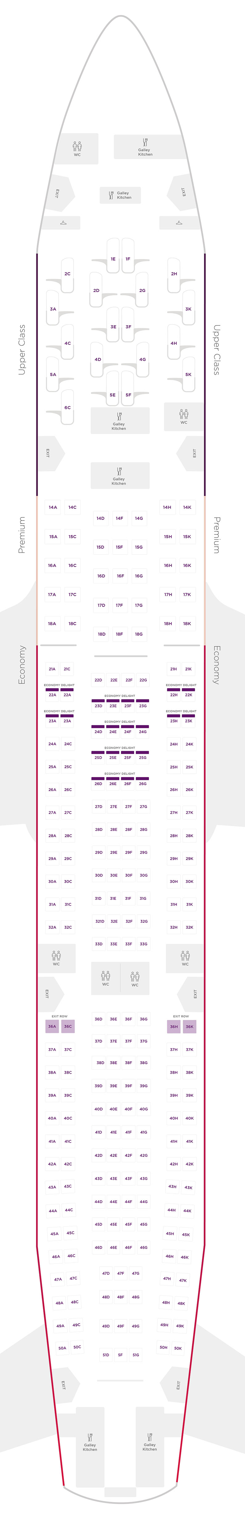Virgin 787 Seat Map Our Fleet | Virgin Atlantic
