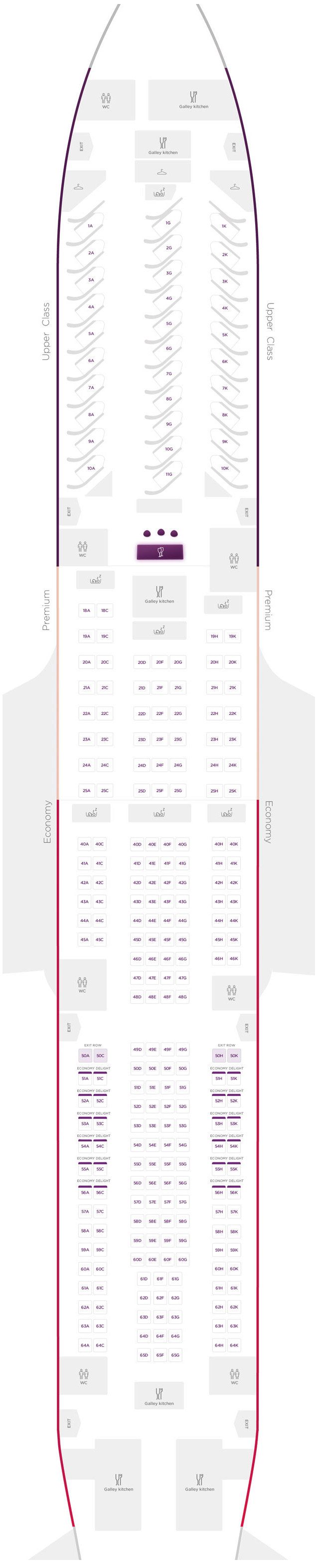 Virgin Atlantic 747 Seat Map Our Fleet | Virgin Atlantic