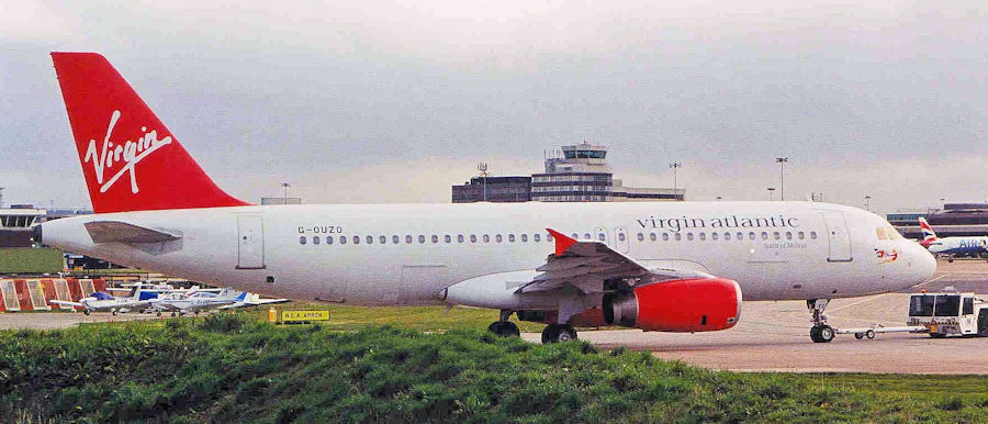 For a short time we flew a service between Athens and Heathrow using A320 aircraft. This one is G-OUZO