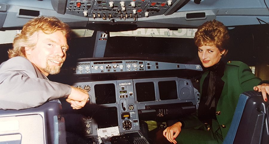 princess diana virgin atlantic